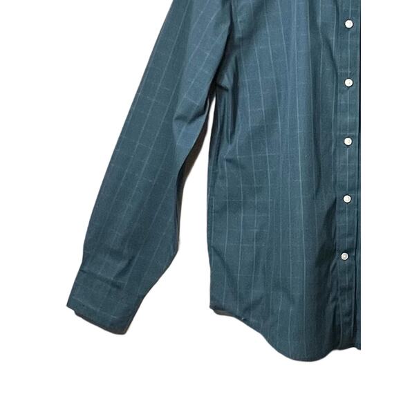 Dockers Mens Long Sleeve Button Down Shirt Size L Blue Chest Pocket Collar Casua - Picture 6 of 10